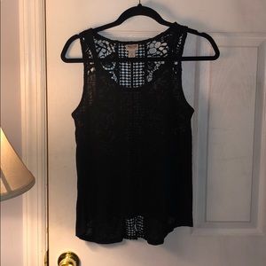 Black tank top
